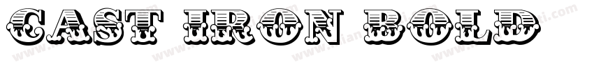 Cast Iron Bold字体转换